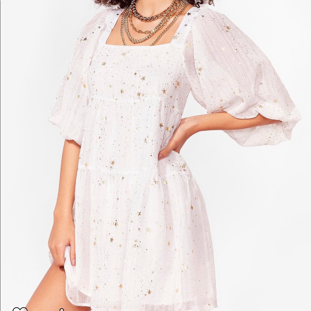 Star Tiered Mini Dress (Worn Once)